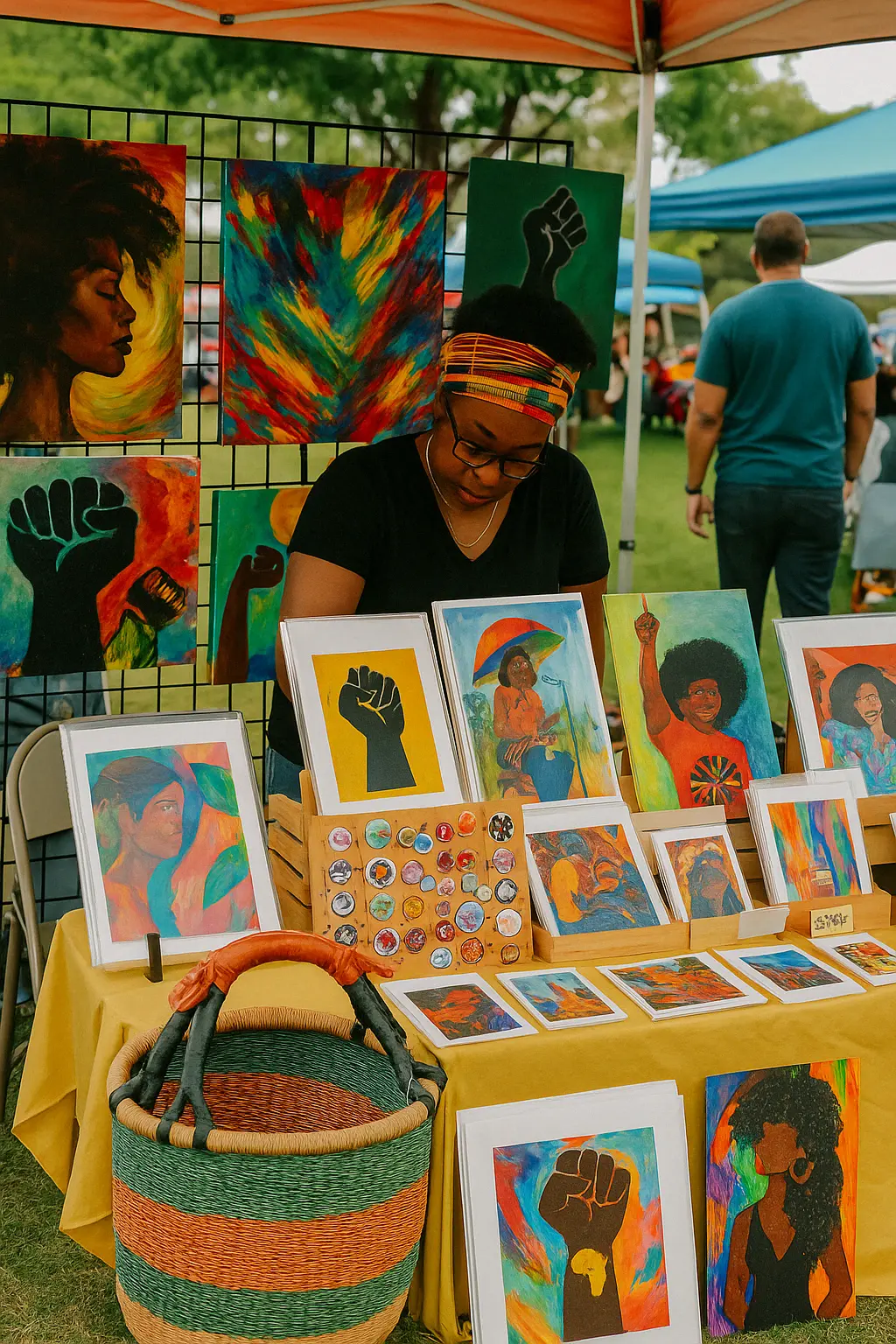 Local Art & Merch Vendors At Juneteenth At King Park
